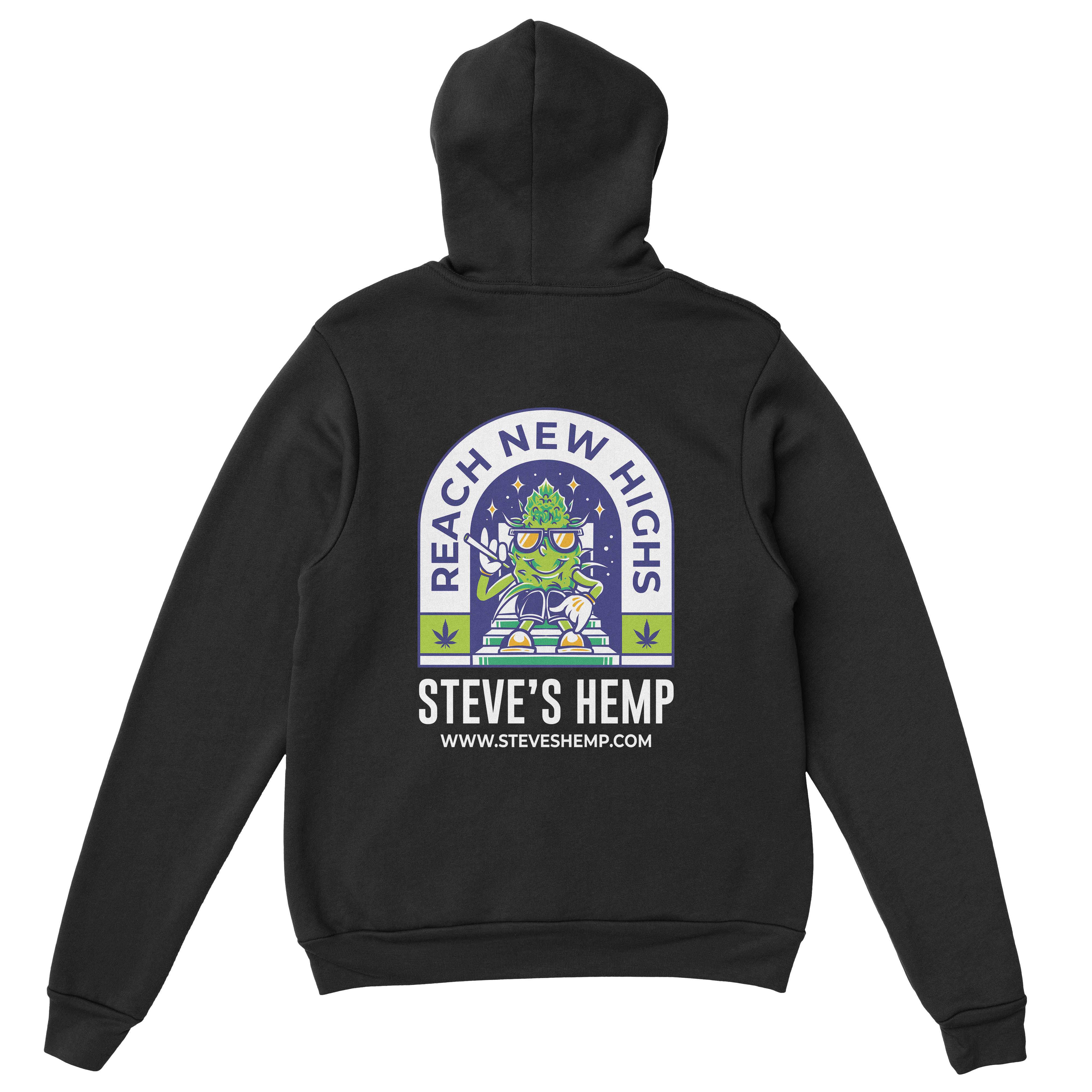 Reach New Highs Hoodie - Steve's Hemp