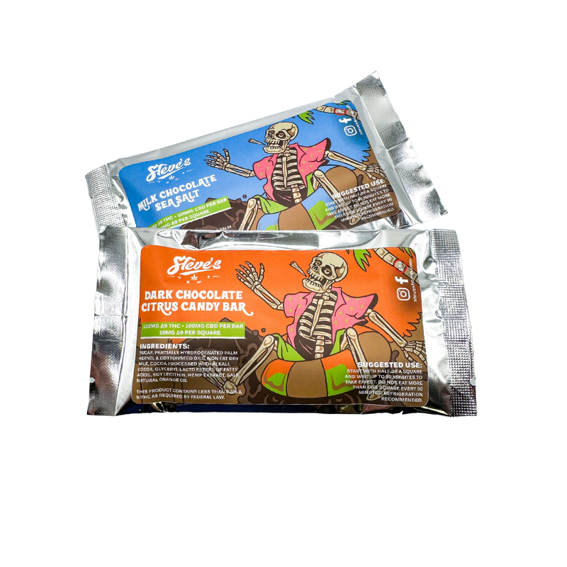Delta-9 THC Chocolate Bar - Steve's Hemp | Wisconsin Hemp Products